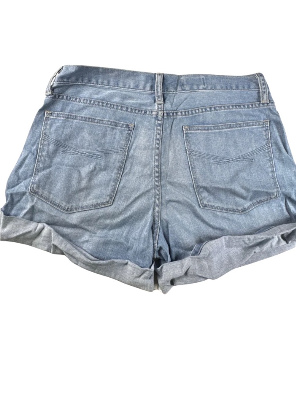 Gap Jeans Light Blue Denim Roll-Cuff Women's Shorts Size 27/4 - Picture 3 of 9